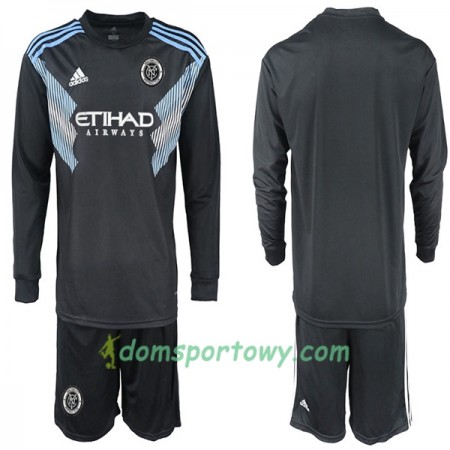 Koszulka New York City Dziecięcy Wyjazdowe Koszulki Piłkarskie 2018-2019 Długi Rękaw